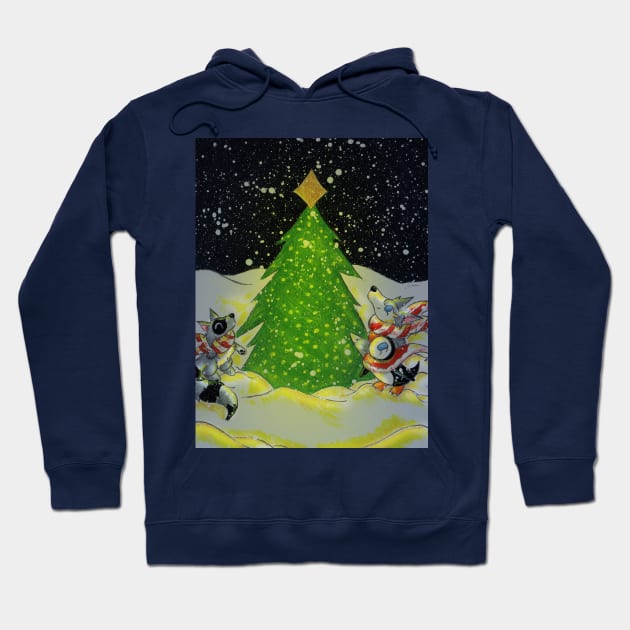 Tree Lighting Hoodie by KristenOKeefeArt